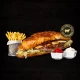 Paris burger kombo + Coca cola zero limenka