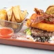 Crispy cheese burger