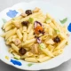 Pasta ćuretina, gorgonzola, tikvice, suvi paradajz