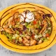 Tostada con Pollo