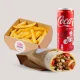 Šaurma M + Pomfrit box + Coca Cola