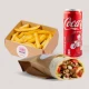 Šaurma L + Pomfrit box + Coca Cola